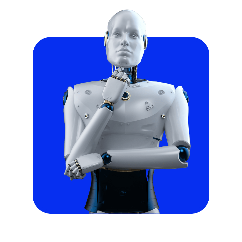 Robot avec sa main su